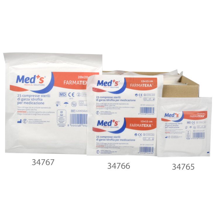 Farmac Zabban Med's Garza Medicale 20x20cm 25 Pezzi