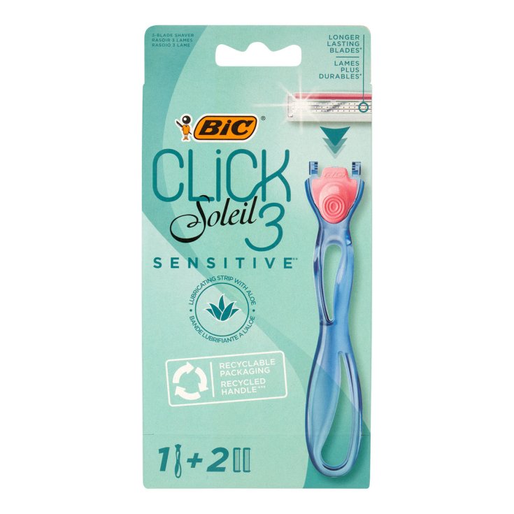 BIC CLICK SOLEIL 3 SENS RASOIO+2RI