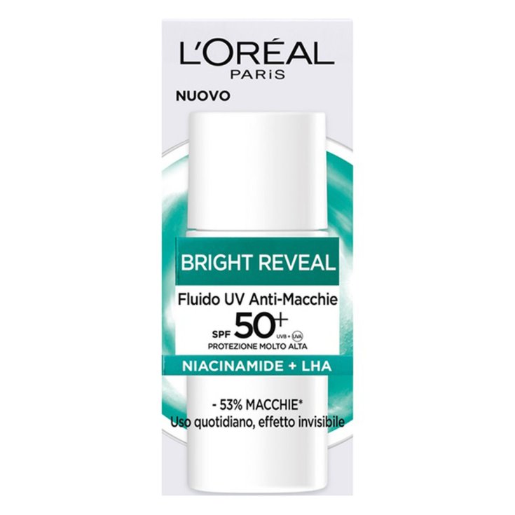 Fluido UV Anti-Macchie SPF50+ Bright Reveal L'Oreal 50ml