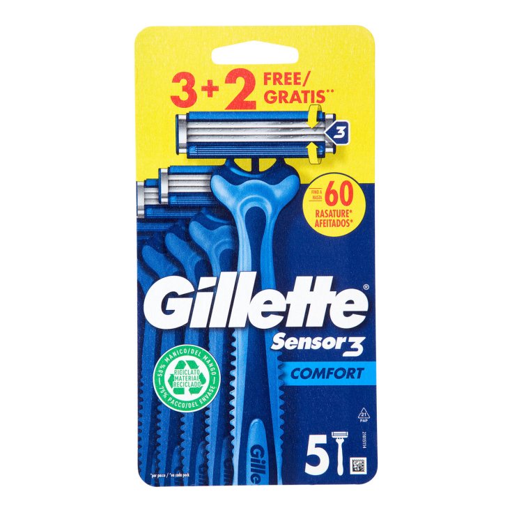 Gillette Sensor3 Comfort 3+2 Pezzi
