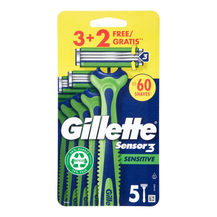 Rasoi Sensor3 Sensitive&nbsp;Gillette 3+2 Pezzi