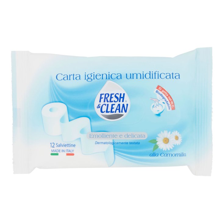 Carta Igienica Umidificata FRESH & CLEAN 12 Salviettine
