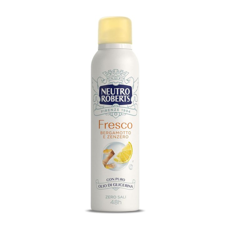 Deo Spray Fresco Bergamotto e Zenzero Neutro Roberts 150ml