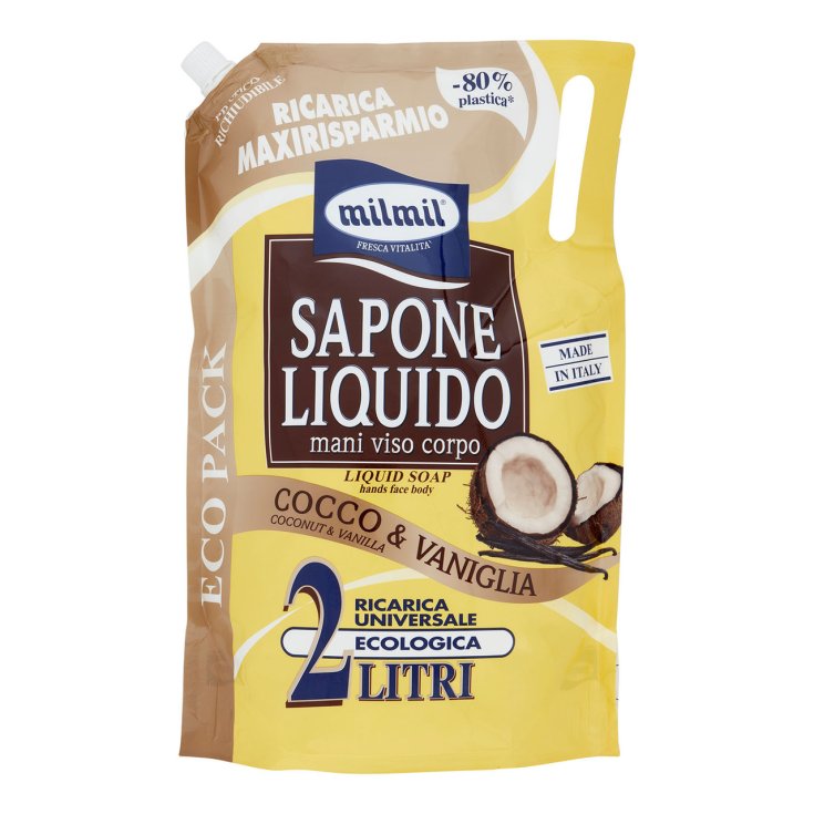 Cocco & Vaniglia sapone Liquido Eco Ricarica Mil Mil 2000ml