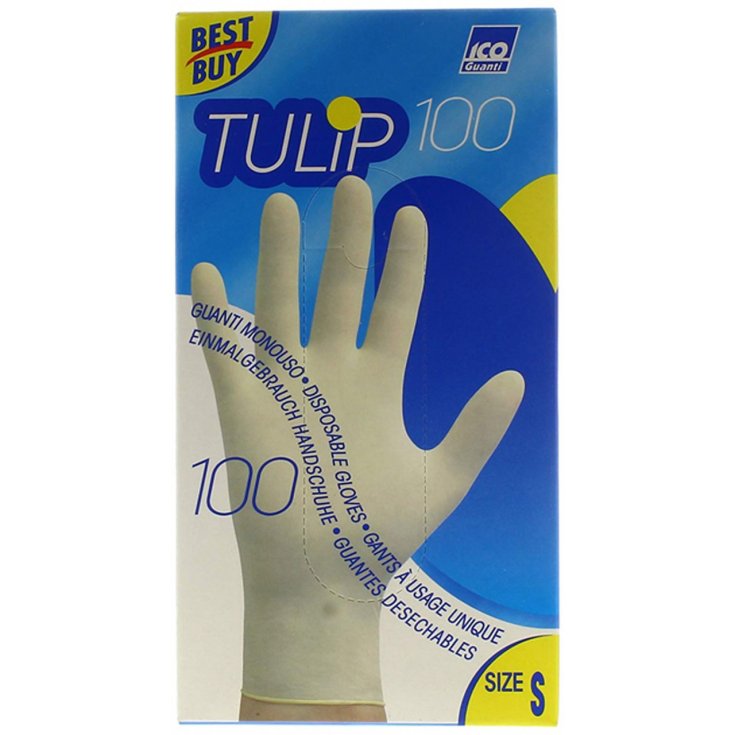 TULIP 100 GUANTI MONOUSO MIS S