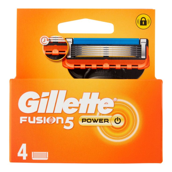 Lame Gillette Fusion5 Power 4 Pezzi