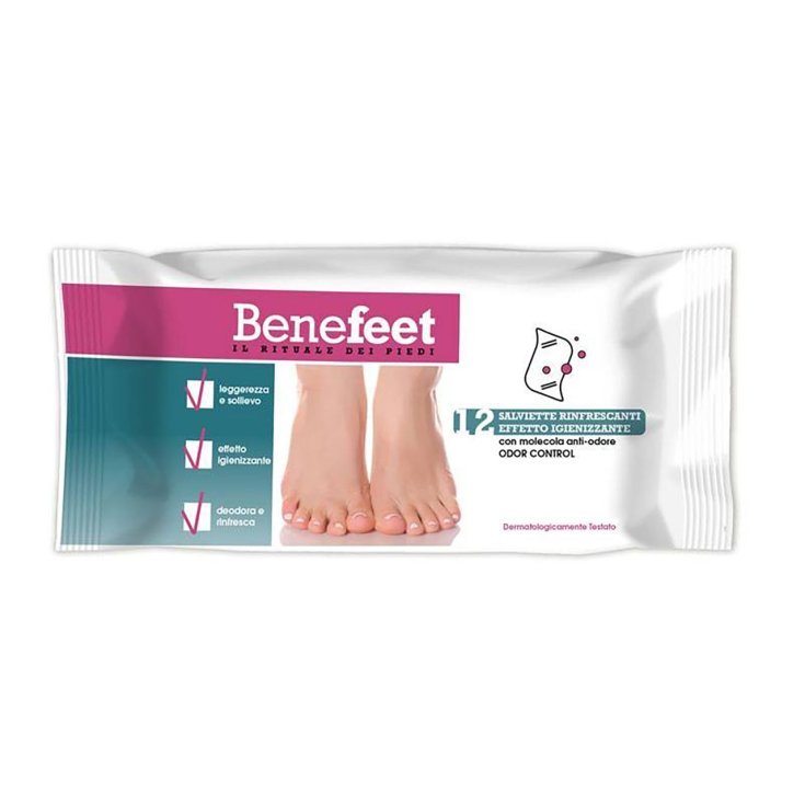 Salviette Rinfrescanti BeneFeet 12 Pezzi