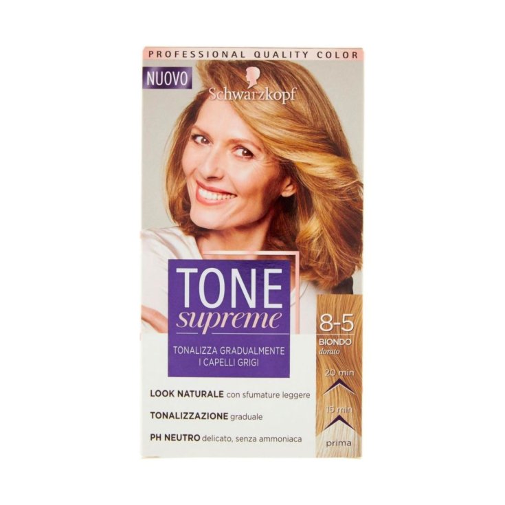 Tone Supreme 8-5 Biondo Dorato Schwarzkopf 1 Kit