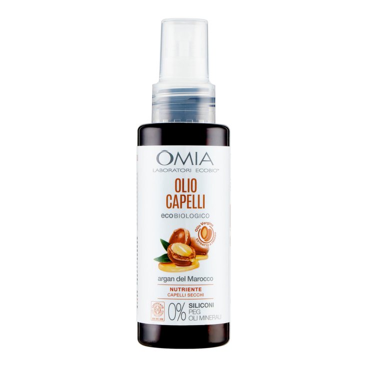 Olio Capelli Argan Del Marocco Omia Laboratori Ecobio 100ml