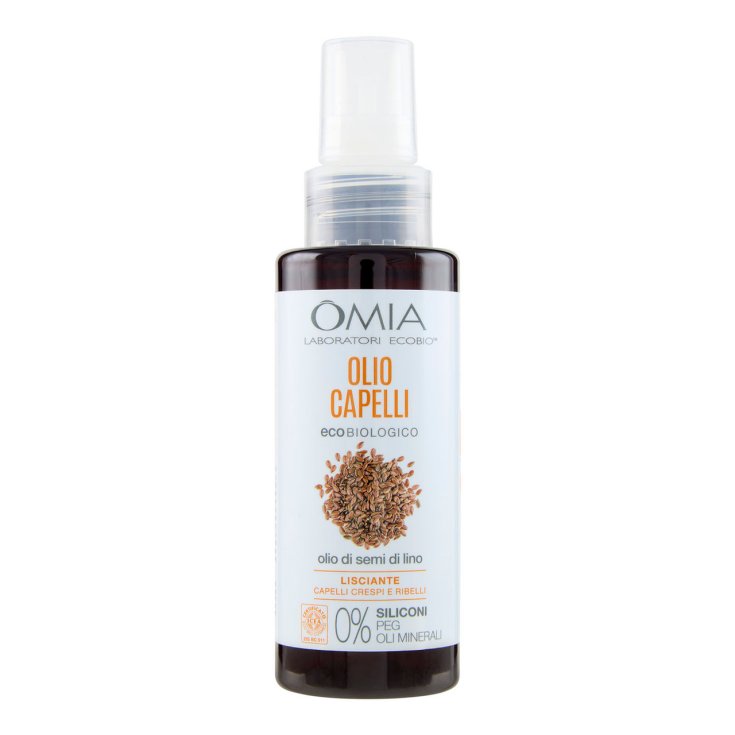 Olio Capelli Ecobiologico Semi Di Lino Omia Laboratoires 100ml