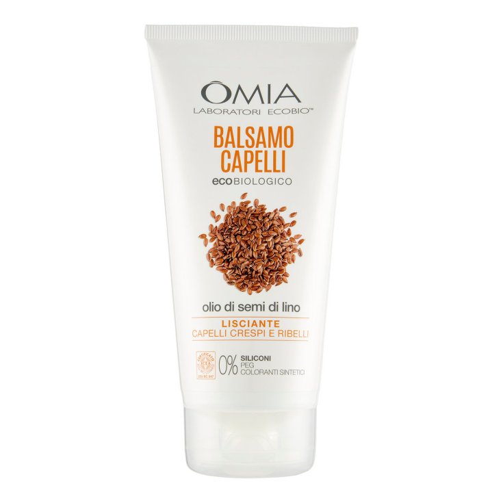 Balsamo Capelli Olio Di Semi Di Lino Omia 200ml