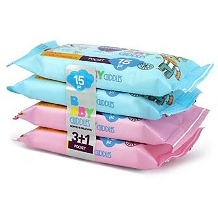 Baby Cuddles Salviette Imbevute Clendy&reg; 4x15 Pezzi