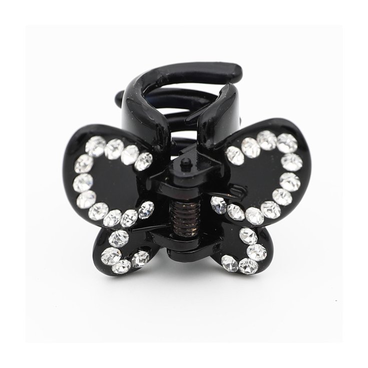 Pinza Con Strass Nero Idea Bellezza 1 Pezzo