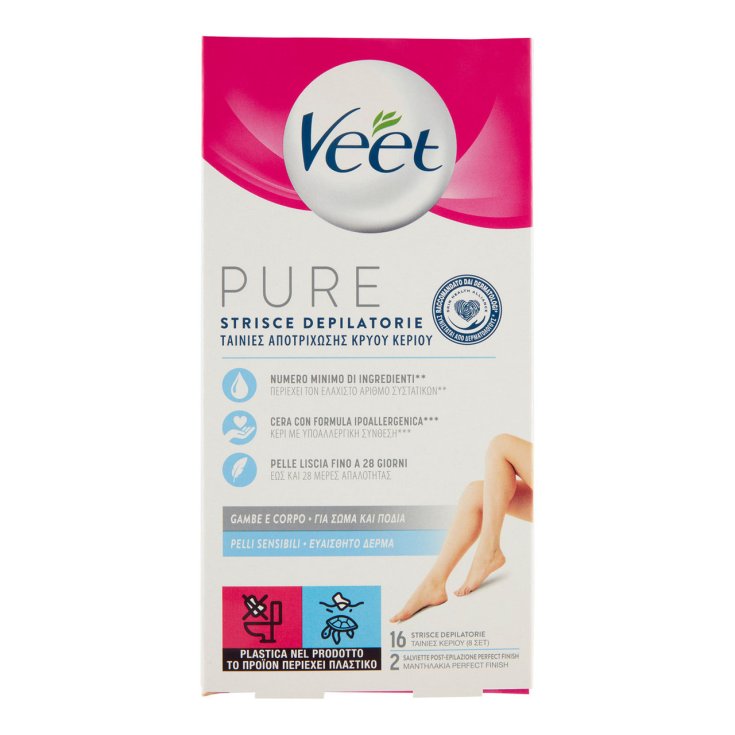 Minima&trade; Strisce Depilatorie Corpo Veet 16 Pezzi