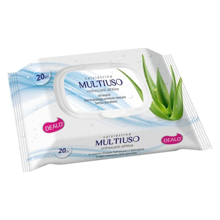 Salviettine Multiuso Aloe Dealo 20 Pezzi