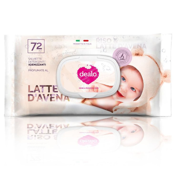 Salviettine Igienizzanti Baby Avena Dealo 72 Pezzi
