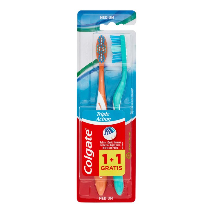 Triple Action Medium Colgate 1+1