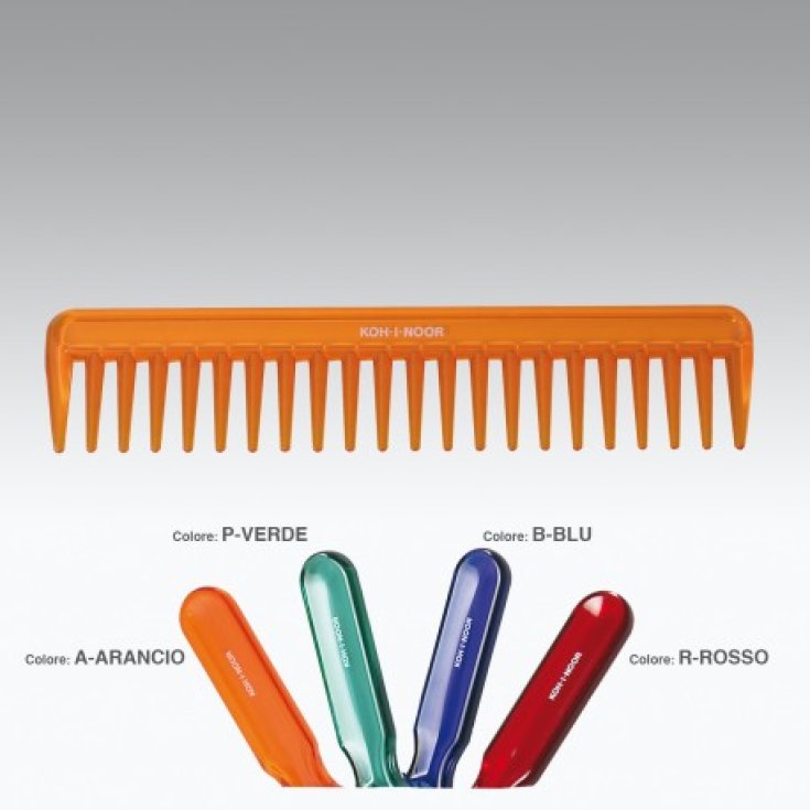 Koh-I-Noor Pettine Radone Per Capelli Bagnati E Ricci Colore Rosso COD 7132R