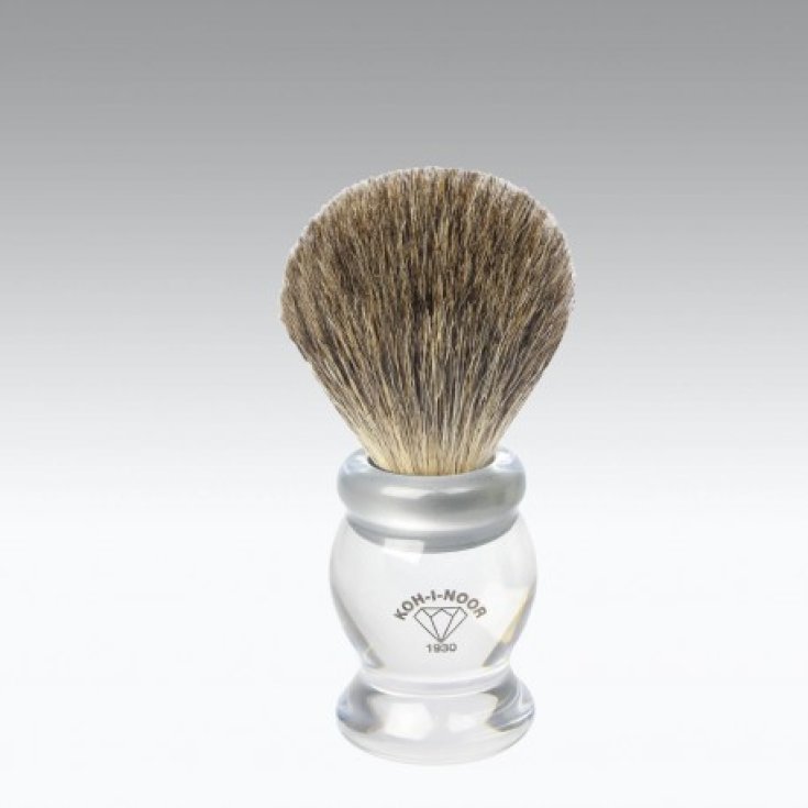 Koh-I-Noor 1930 Pennello Da Barba In Tasso Grigio 21,5 Trasparente COD T931TR