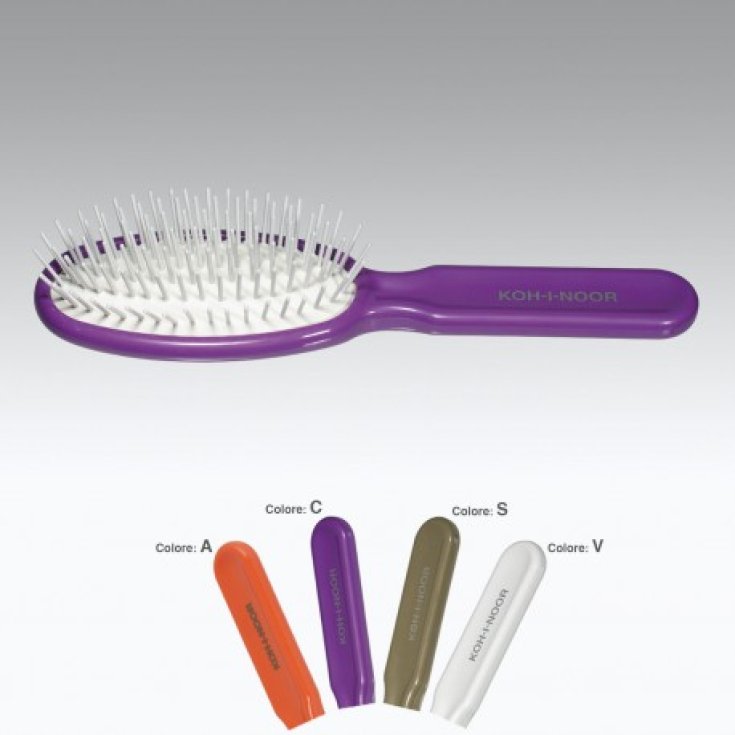 Koh-I-Noor Spazzola Pneumatica Ovale Grande Con Picchi Cilindrici In Plastica Colore Arancio COD 8110A