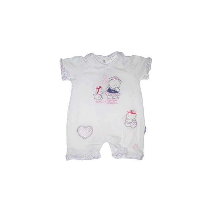 Irge Baby Tutina Pagliaccetto Neonata Colore Bianco Taglia 2-6 Mesi