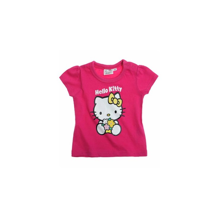 T-shirt maglia maglietta bimba neonata Hello Kitty fucsia 3 m