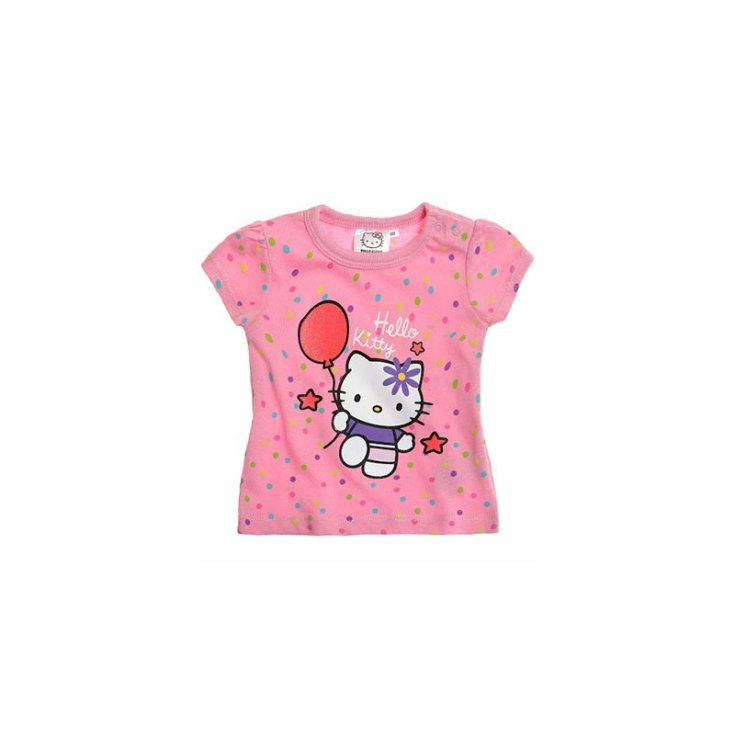 T-shirt maglia maglietta bimba neonata Hello Kitty rosa 12 m