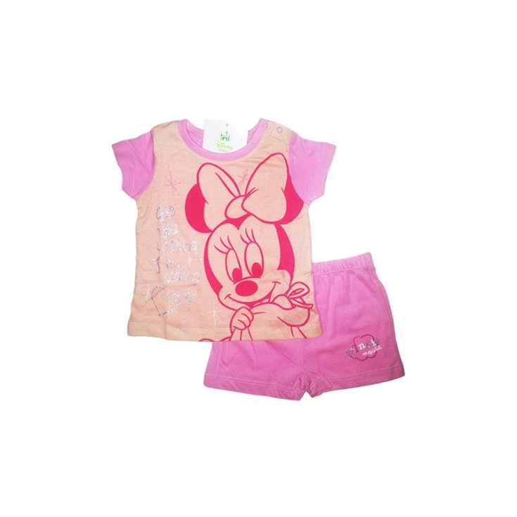 Pigiama maglia maglietta pantaloncino bimba neonato Disney baby Minnie  30 m
