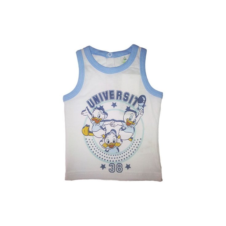T-shirt maglia maglietta senza manica bimbo neonato Disney baby Qui Quo Qua 30 m