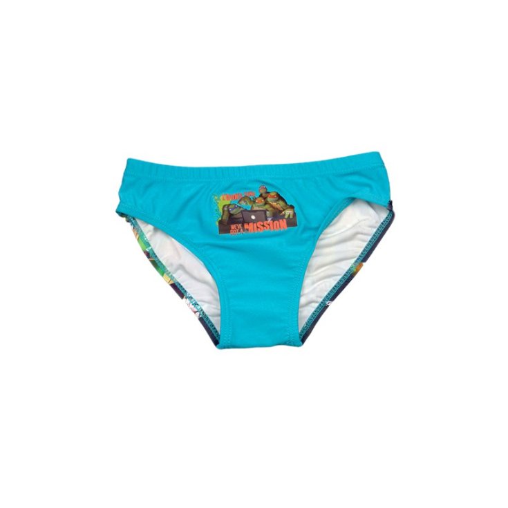 Costumino costume da bagno slip bimbo bambino Tartarughe Ninja turchese 6A