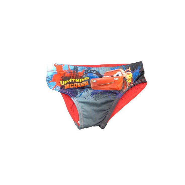 Costumino costume da bagno slip bimbo bambino Disney Cars rosso 8A