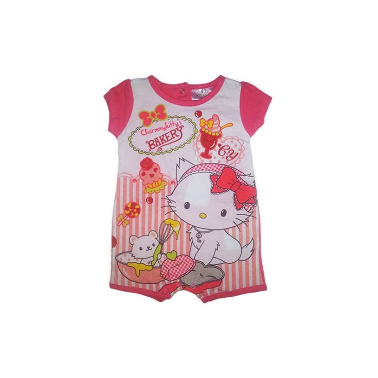 Pagliaccetto tutina bimba neonato Charmmykitty corallo 6 m
