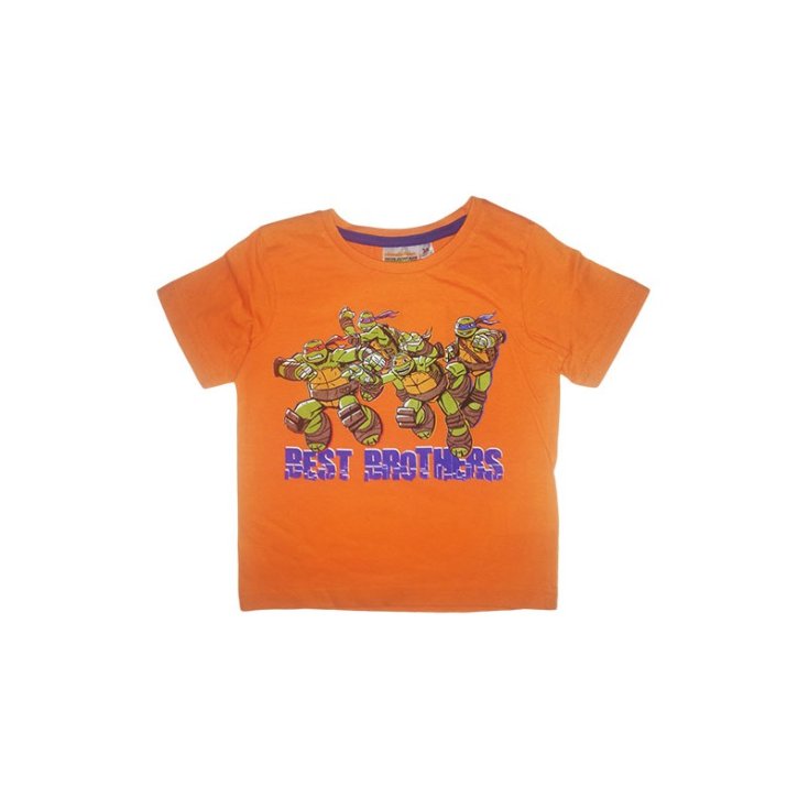 T-shirt maglia maglietta bimbo bambino Tartarughe Ninja arancio 8A