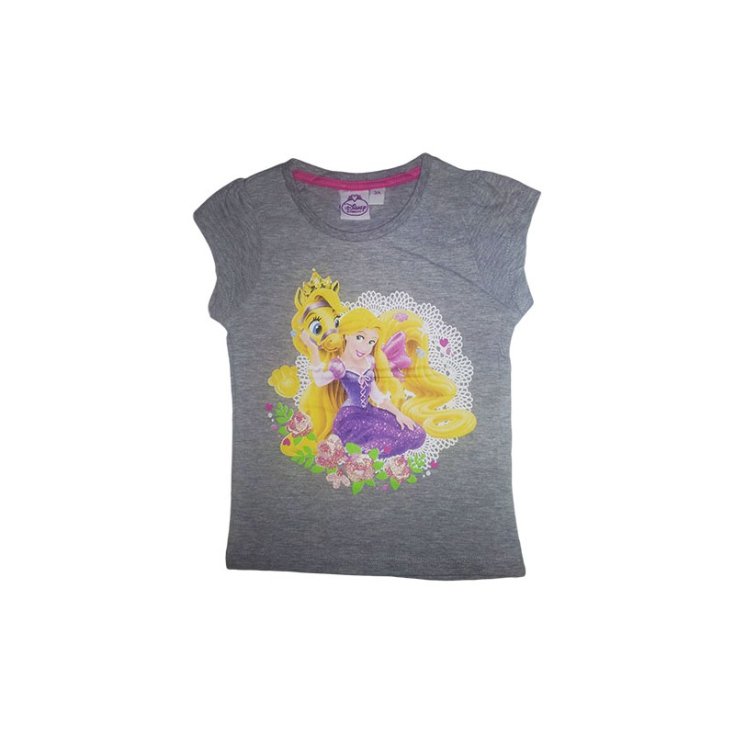 T-shirt maglia maglietta bimba bambina Disney Principesse grigio 3A
