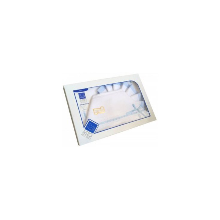 Completo lettino culla Mio Piccolo bimbo neonato lenzuolo aida bianco cielo TU