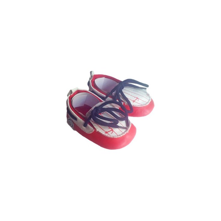 Scarpina scarpa mocassino Pastello bimbo neonato rosso 17