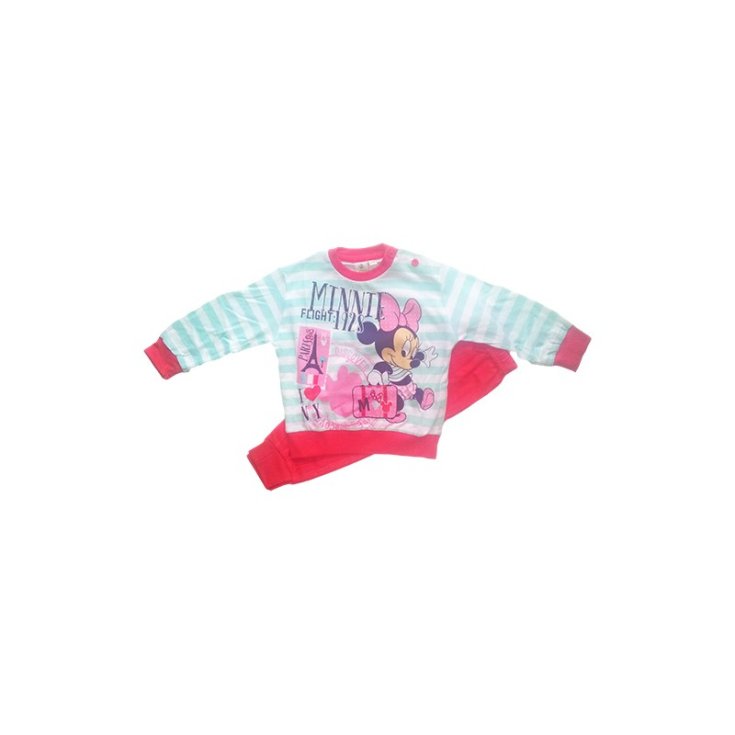 Pigiama maglia maglietta pantalone bimba neonato Disney baby Minnie fragola 36 m