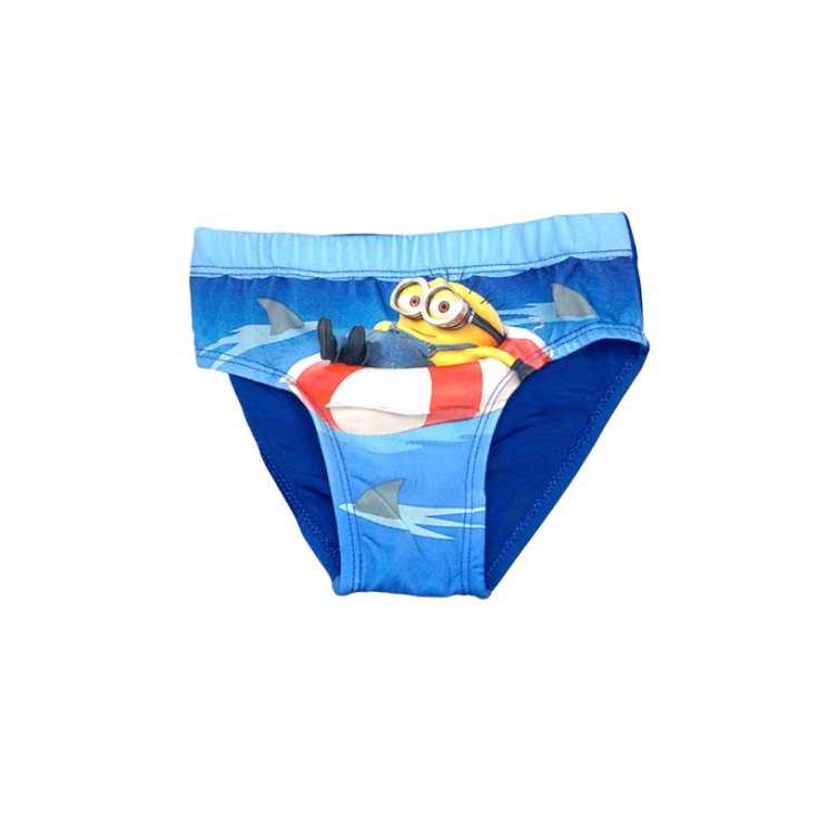 Costumino costume da bagno slip bimbo bambino Minions azzurro 5A