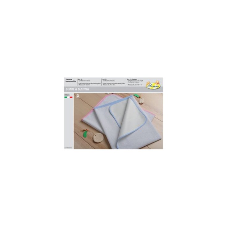 Traversa impermeabile salvamaterasso bimbo bimba neonato cotone lattice Mio Piccolo TU