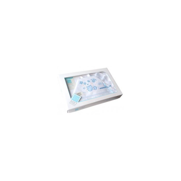 Completo lettino culla Mio Piccolo bimbo neonato lenzuolo ricamo orsetti bianco cielo TU