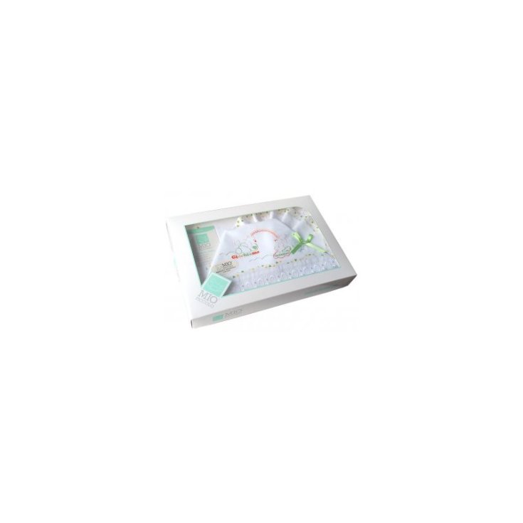 Completo culla lettino Mio Piccolo bimbo neonato lenzuolo ricamo orsetto e coniglietto verde TU