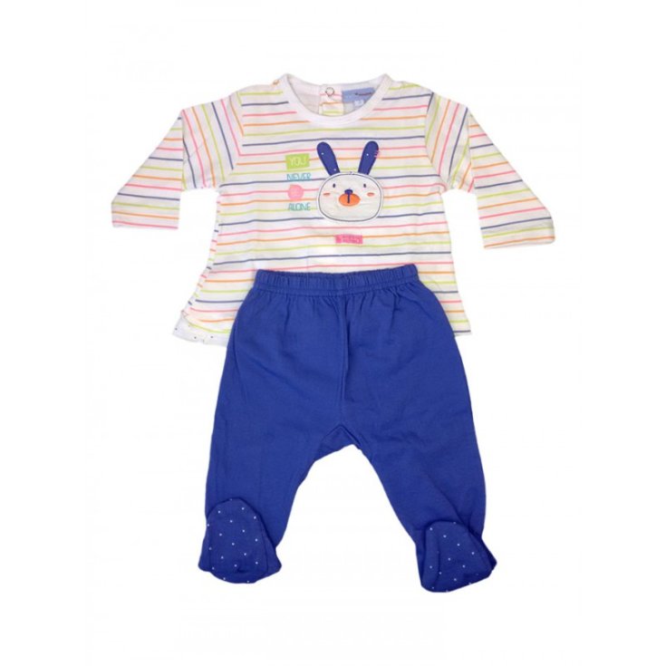 Completo 2pz tshirt e ghettina bimba neonato Yatsi viola 3 m