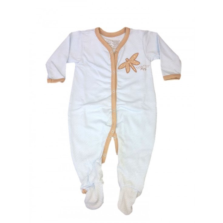 Tuta tutina cotone bimbo neonato Rapife cielo marroncino 1 m