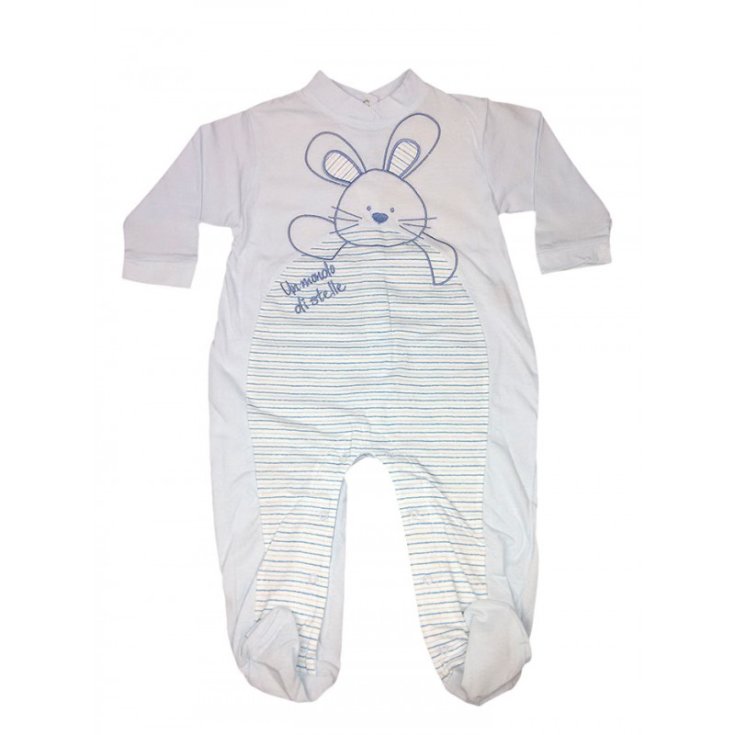 Tuta tutina cotone bimbo neonato Paki cielo 9 -12 m