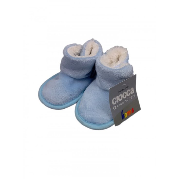 Ciabattina stivaletto bimbo neonato Ciocca SpA  cielo TG. 19/20