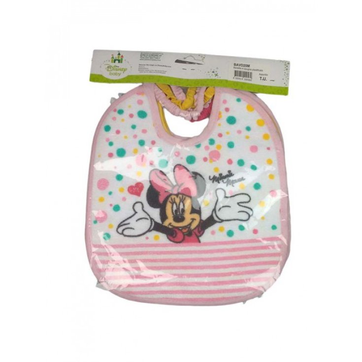 Confezione 6 pezzi bavetta bavaglino bavagli bimba neonato Disney baby Minnie TU