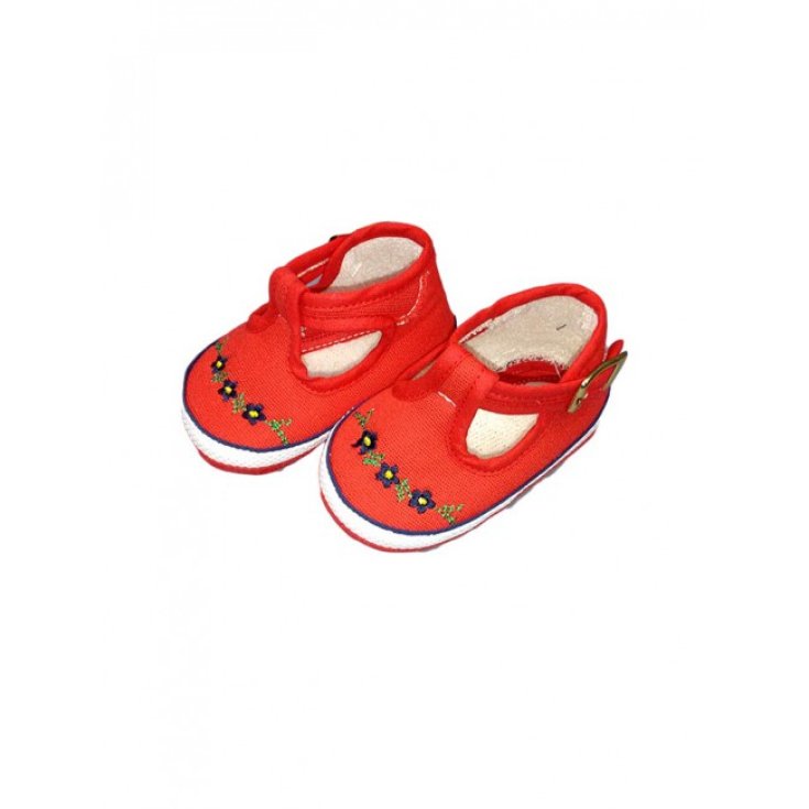 Scarpina scarpa  bimba neonato Maril&ugrave; rosso 16