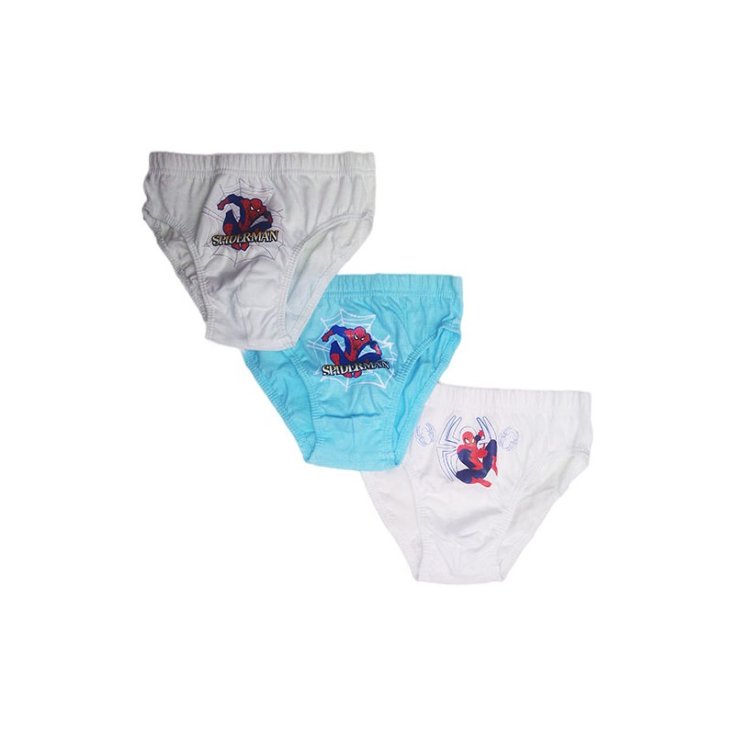 Tris slip mutandina bimbo bambino uomo ragno Spiderman 2-3 anni