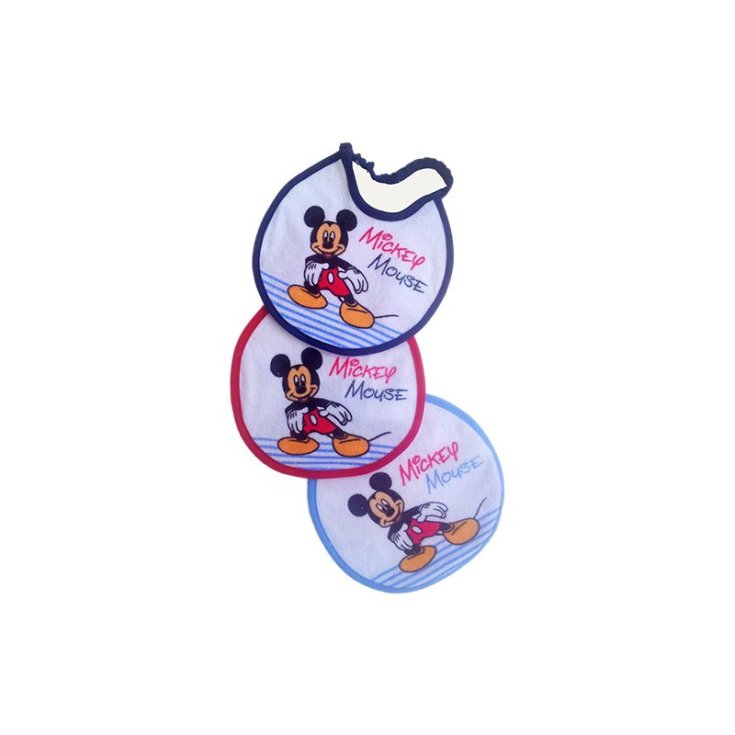 Confezione 6 pezzi bavetta bavaglino bavagli bimbo neonato Disney baby Mickey TU