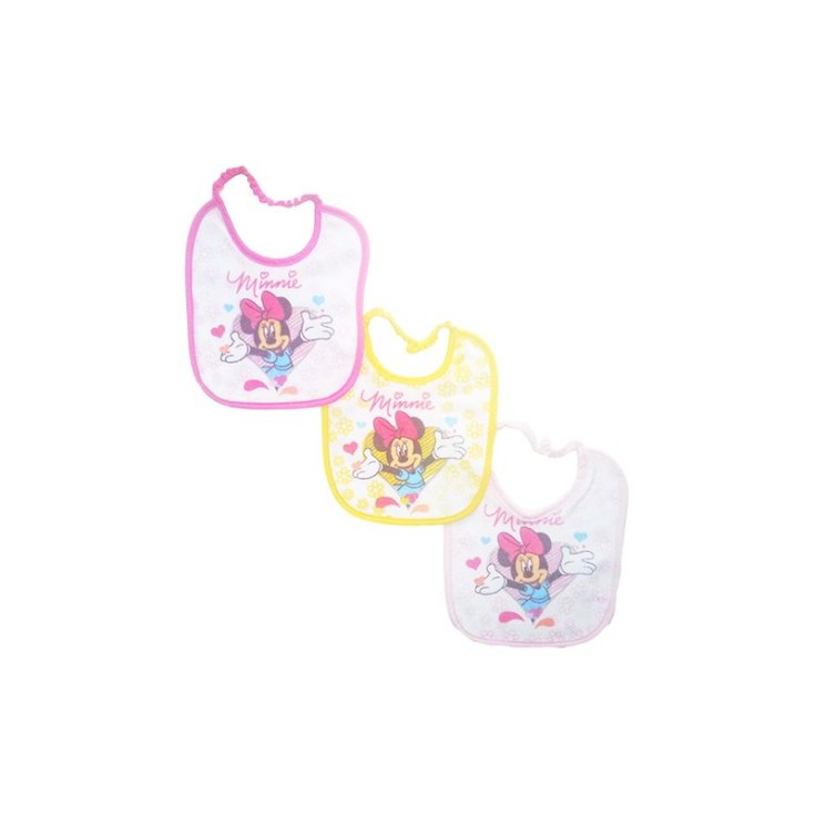 Confezione 6 pezzi bavetta bavaglino bavagli bimba neonato Disney baby Minnie TU